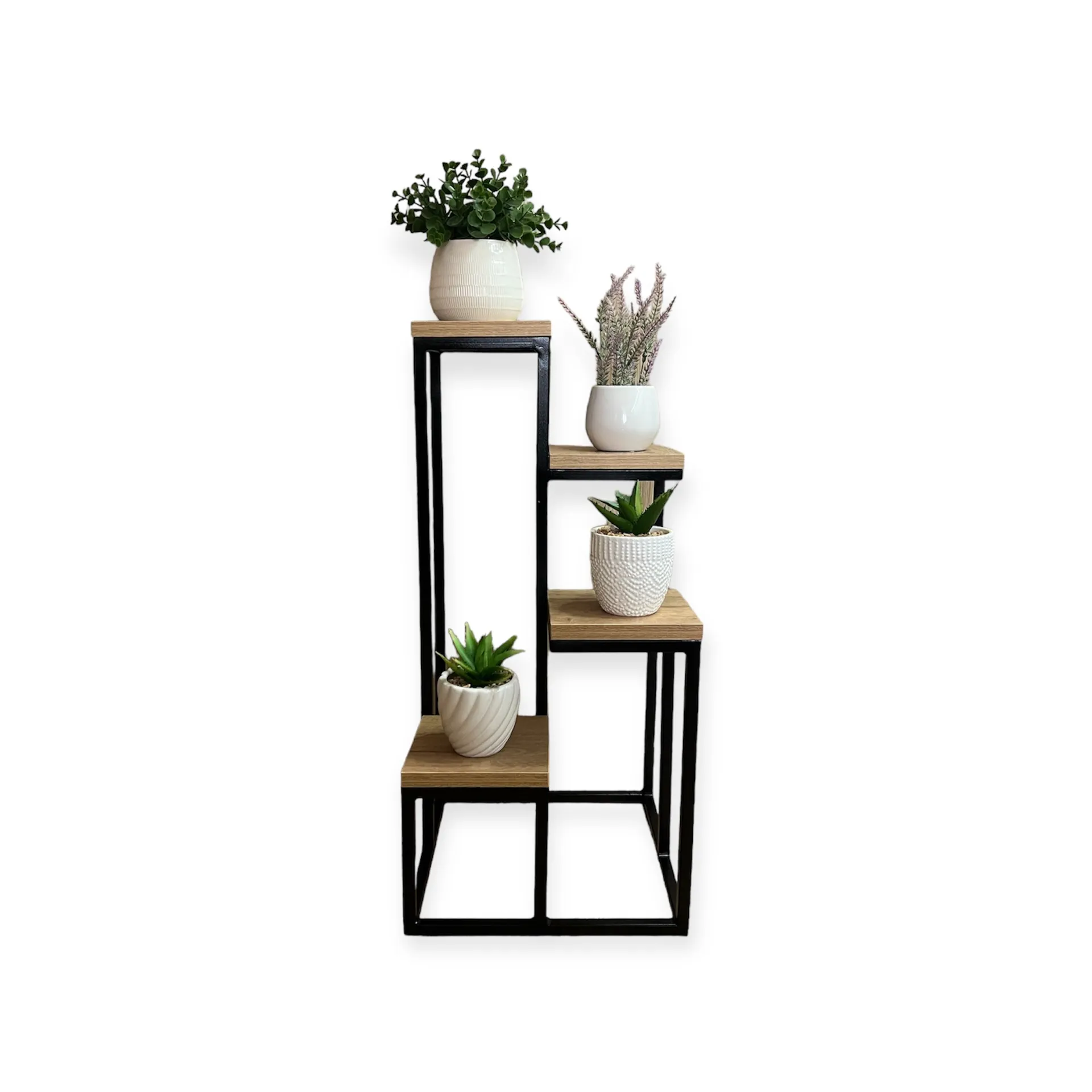 Iron Bloom Quadra – Stabil többszintes fém virágtartó 4 szinttel